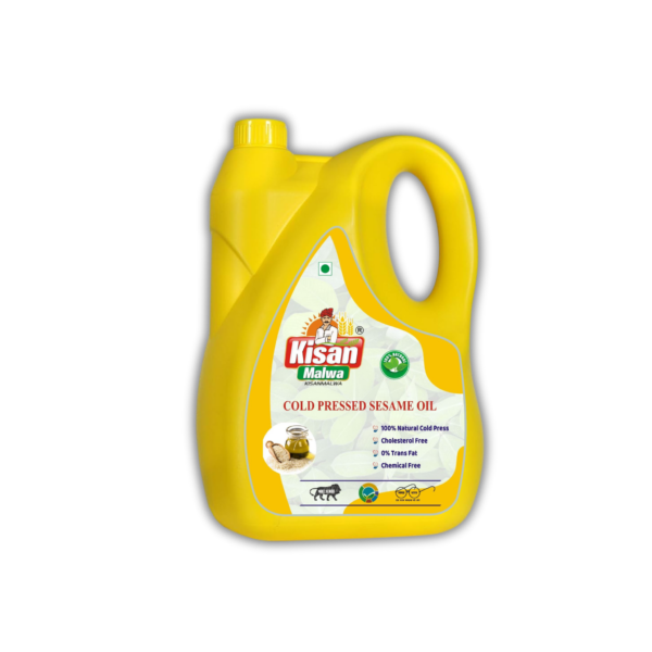 KISAN MALWA SESAME OIL 5L 100% PURE and UNREFINED COLD PRESSED OIL