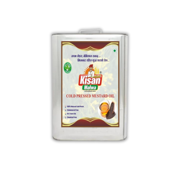 KISAN MALWA MUSTARD OIL 15L 100% PURE and UNREFINED COLD PRESSED OIL